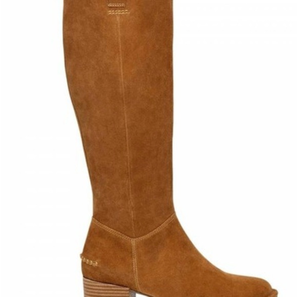 Ugg Arana knee high suede chestnut boots size 10 - Picture 2 of 11